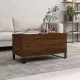 Barna tölgyszínű szerelt fa dohányzóasztal 90x44,5x45 cm