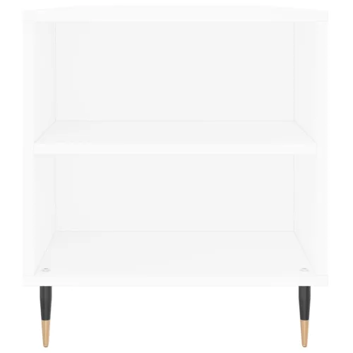 Fehér szerelt fa dohányzóasztal 102x44,5x50 cm