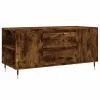 Füstös tölgy színű szerelt fa dohányzóasztal 102x44,5x50 cm