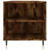 Füstös tölgy színű szerelt fa dohányzóasztal 102x44,5x50 cm