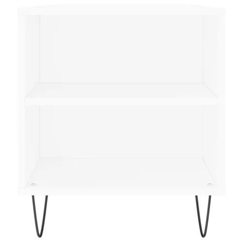 Fehér szerelt fa dohányzóasztal 102x44,5x50 cm