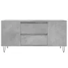 Betonszürke szerelt fa dohányzóasztal 102x44,5x50 cm