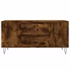 Füstös tölgy színű szerelt fa dohányzóasztal 102x44,5x50 cm