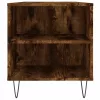 Füstös tölgy színű szerelt fa dohányzóasztal 102x44,5x50 cm