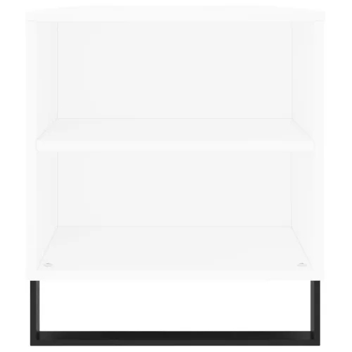 Fehér szerelt fa dohányzóasztal 102x44,5x50 cm