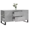 Betonszürke szerelt fa dohányzóasztal 102x44,5x50 cm