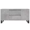 Betonszürke szerelt fa dohányzóasztal 102x44,5x50 cm