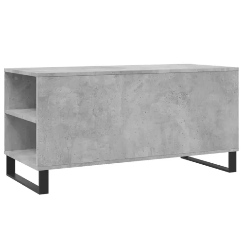 Betonszürke szerelt fa dohányzóasztal 102x44,5x50 cm