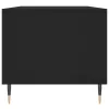 Fekete szerelt fa dohányzóasztal 90 x 49 x 45 cm