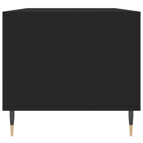 Fekete szerelt fa dohányzóasztal 90 x 49 x 45 cm