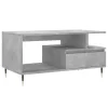 Betonszürke szerelt fa dohányzóasztal 90x49x45 cm