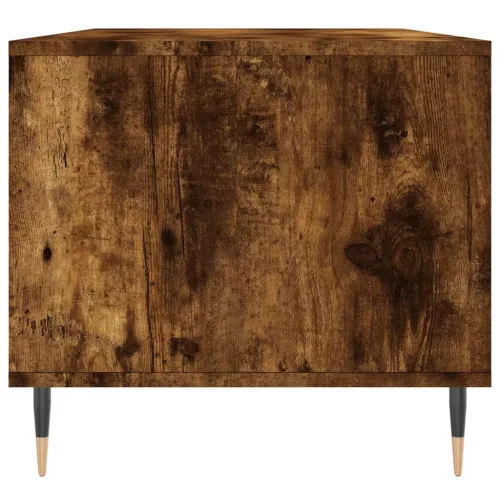 Füstös tölgy színű szerelt fa dohányzóasztal 90x49x45 cm