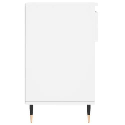 Fehér szerelt fa cipősszekrény 102x36x60 cm