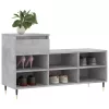 Betonszürke szerelt fa cipőszekrény 102x36x60 cm