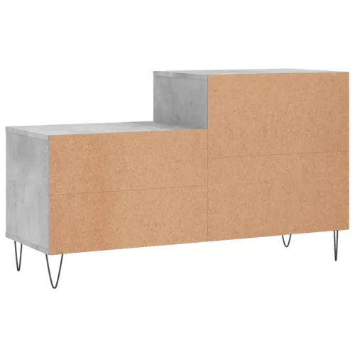 Betonszürke szerelt fa cipőszekrény 102x36x60 cm