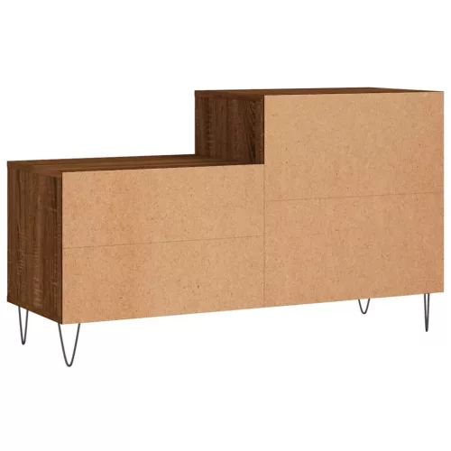 Barna tölgyszínű szerelt fa cipősszekrény 102x36x60 cm