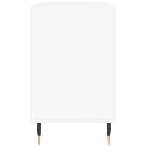 Fehér szerelt fa cipősszekrény 102x36x60 cm