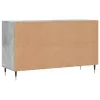 Betonszürke szerelt fa cipőszekrény 102x36x60 cm