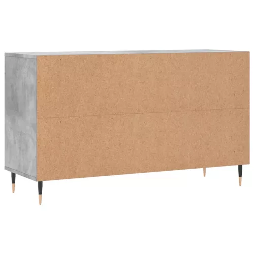 Betonszürke szerelt fa cipőszekrény 102x36x60 cm
