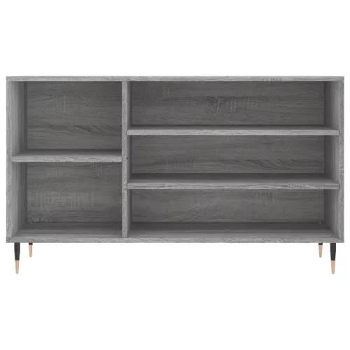 Szürke sonoma színű szerelt fa cipősszekrény 102x36x60 cm
