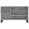 Betonszürke szerelt fa cipőszekrény 102x36x60 cm