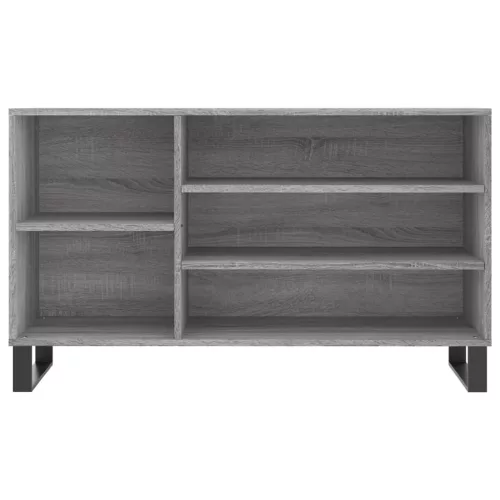 Szürke sonoma színű szerelt fa cipősszekrény 102x36x60 cm