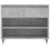 Betonszürke szerelt fa cipőszekrény 70x36x60 cm