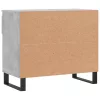 Betonszürke szerelt fa cipőszekrény 70x36x60 cm