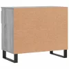 Szürke sonoma színű szerelt fa cipősszekrény 70x36x60 cm