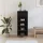 Fekete szerelt fa cipősszekrény 40x36x105 cm