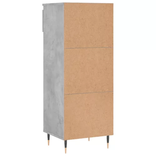 Betonszürke szerelt fa cipőszekrény 40 x 36 x 105 cm