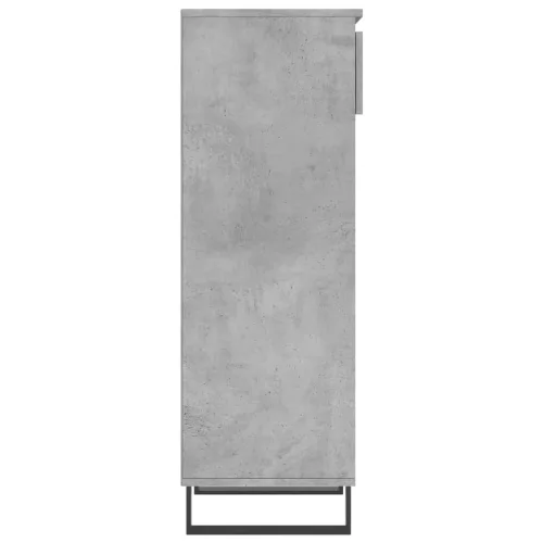 Betonszürke szerelt fa cipőszekrény 40 x 36 x 105 cm