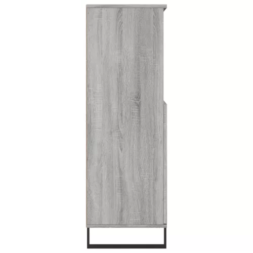 Szürke sonoma szerelt fa magasszekrény 60 x 36 x 110 cm