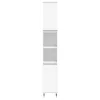 Fehér szerelt fa fürdőszobaszekrény 30 x 30 x 190 cm