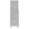 Betonszürke szerelt fa fürdőszobaszekrény 30 x 30 x 100 cm