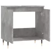 Betonszürke szerelt fa fürdőszobaszekrény 58x33x60 cm