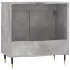 Betonszürke szerelt fa fürdőszobaszekrény 58x33x60 cm