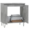 Betonszürke szerelt fa fürdőszobaszekrény 58x33x60 cm