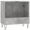 Betonszürke szerelt fa fürdőszobaszekrény 58x33x60 cm