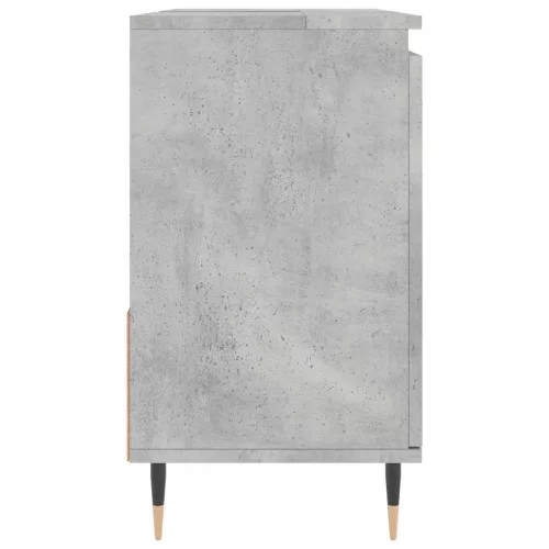 Betonszürke szerelt fa fürdőszobaszekrény 65 x 33 x 60 cm