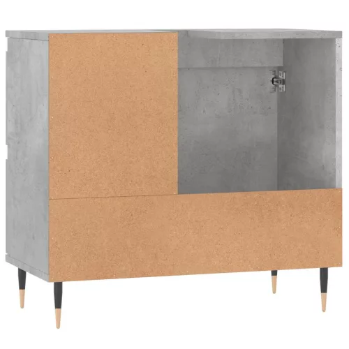 Betonszürke szerelt fa fürdőszobaszekrény 65 x 33 x 60 cm