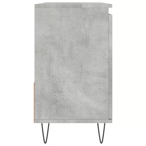 Betonszürke szerelt fa fürdőszobaszekrény 65 x 33 x 60 cm