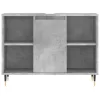 Betonszürke szerelt fa fürdőszobaszekrény 80 x 33 x 60 cm