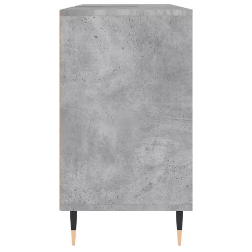 Betonszürke szerelt fa fürdőszobaszekrény 80 x 33 x 60 cm