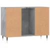 Betonszürke szerelt fa fürdőszobaszekrény 80 x 33 x 60 cm
