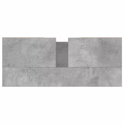 Betonszürke szerelt fa fürdőszobaszekrény 80 x 33 x 60 cm