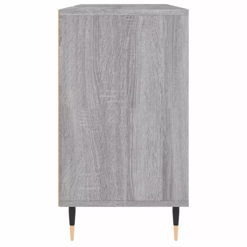Szürke sonoma színű szerelt fa mosdószekrény 80 x 33 x 60 cm