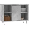 Betonszürke szerelt fa fürdőszobaszekrény 80 x 33 x 60 cm