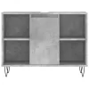 Betonszürke szerelt fa fürdőszobaszekrény 80 x 33 x 60 cm