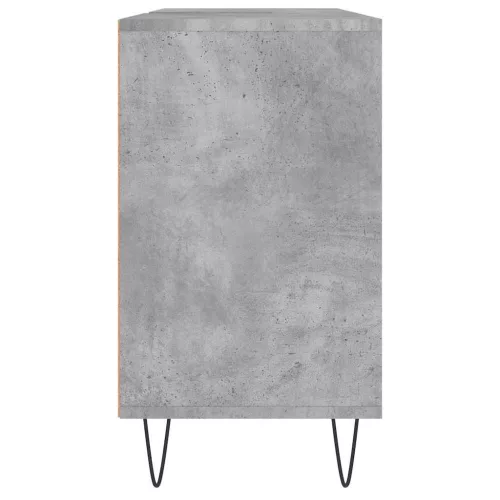 Betonszürke szerelt fa fürdőszobaszekrény 80 x 33 x 60 cm
